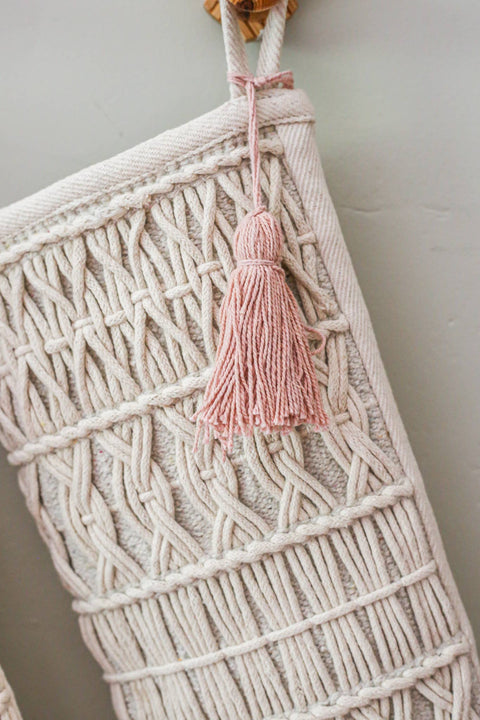 Geometric Crochet Stocking