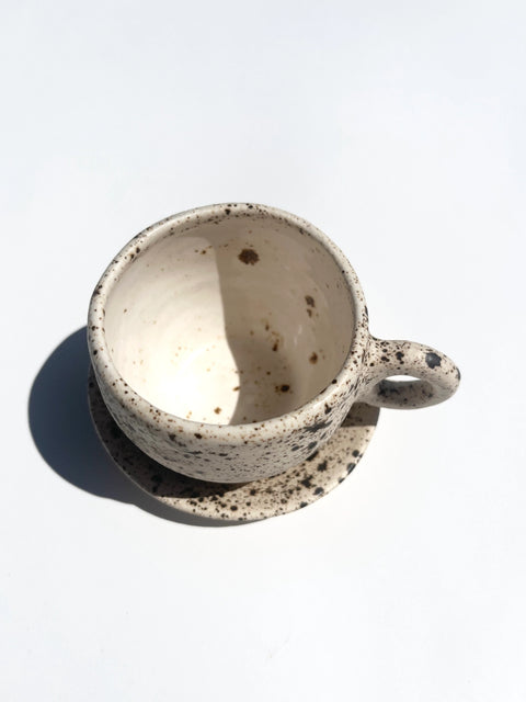 Dalmatian Jasper Speckled Espresso Cup Set