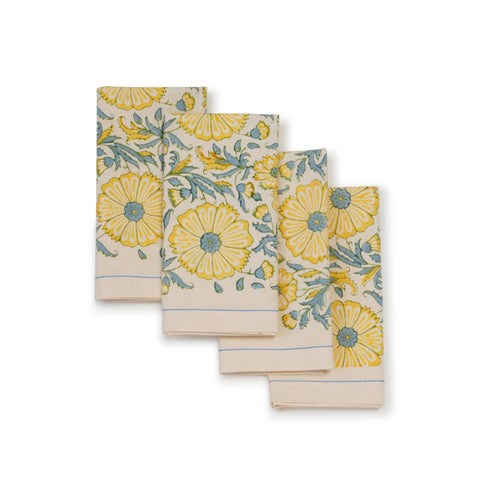 Bloom Wheat Napkins - Set of 4