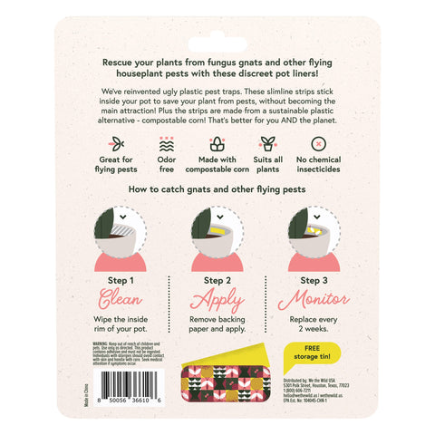 Gnat Sticky Traps with Tin Box - 16 pk