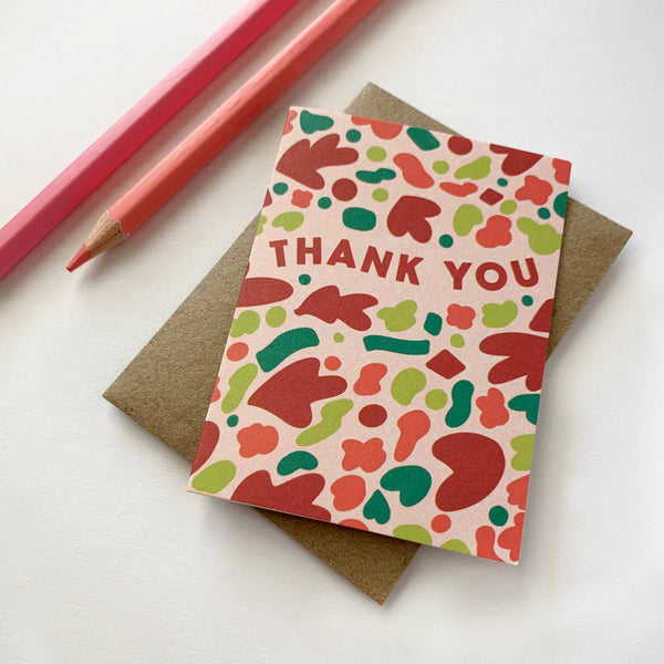 Thank You Shapes Mini Card