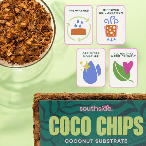 Coco Chip - Chunky Coconut Husk for Houseplant Soil Aeration