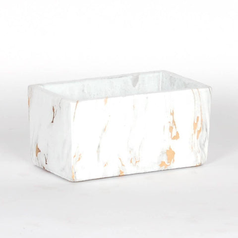 Marble Rectangle Planter