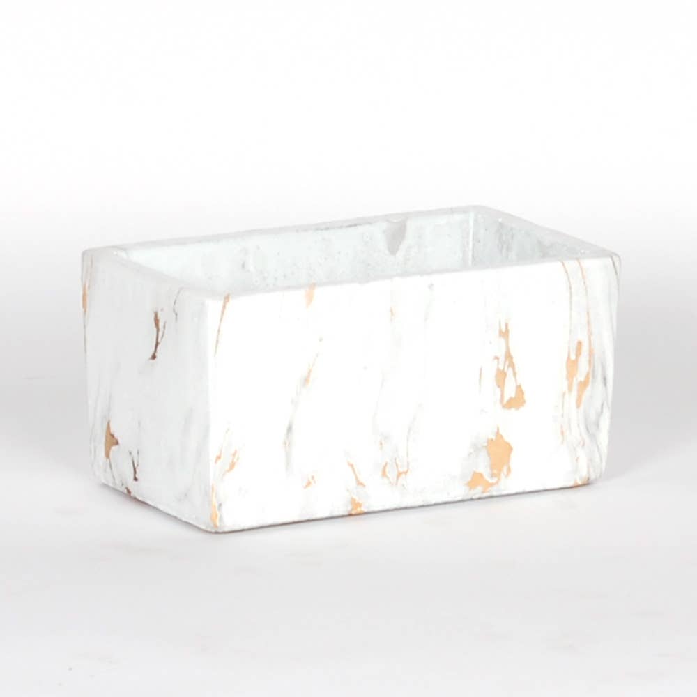 Marble Rectangle Planter