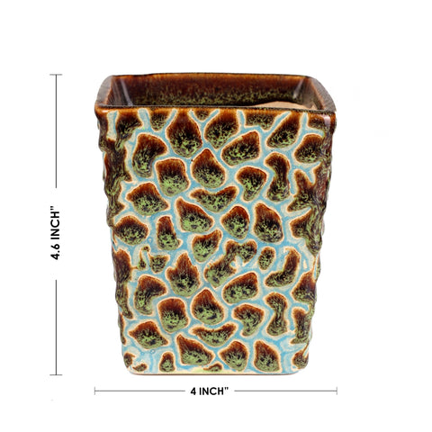 Tersa Square Speckled Vase