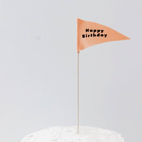 Happy Birthday Felt Flag