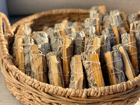 White Sage Smudge Sticks with Palo Santo