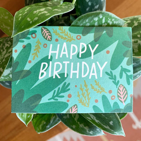 Green Friends - Birthday Mini Card