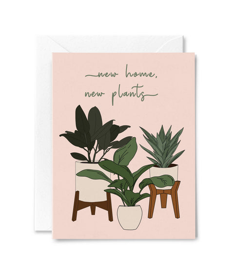 New Home Plants Card