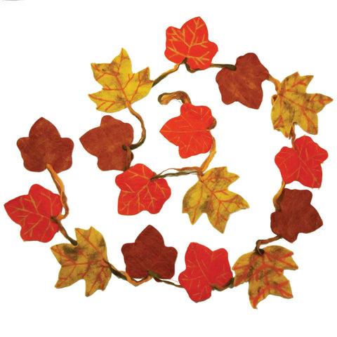 Autumn Leaves Felt Garland