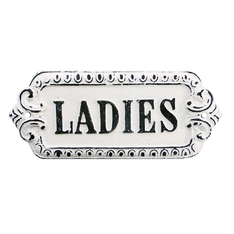 Cast Iron Ladies Wall Sign