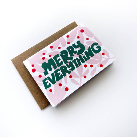 Merry Everything Christmas Holiday Mini Card