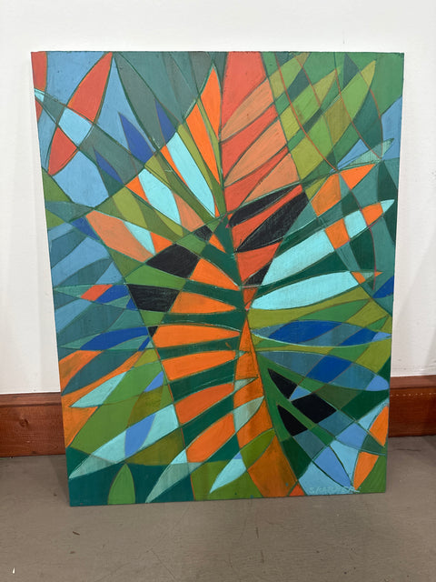 Geometric Palm Leaf - Art