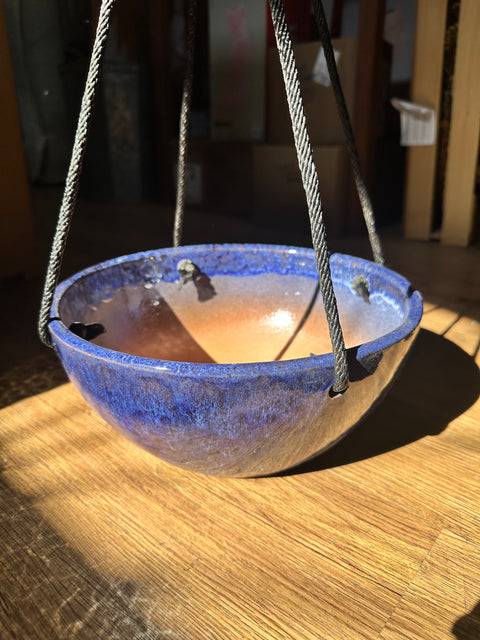 Blue Hanging Pot
