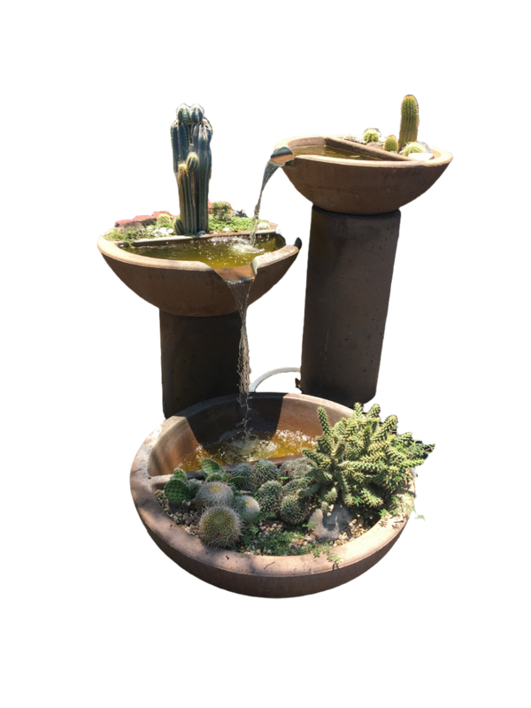 Concrete Cascade Fountains with Planters