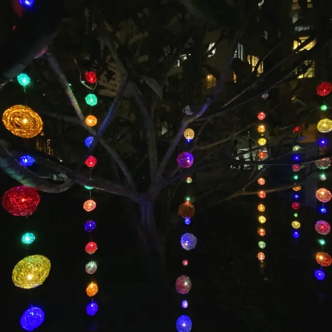 Hanging Wire Ball Lights