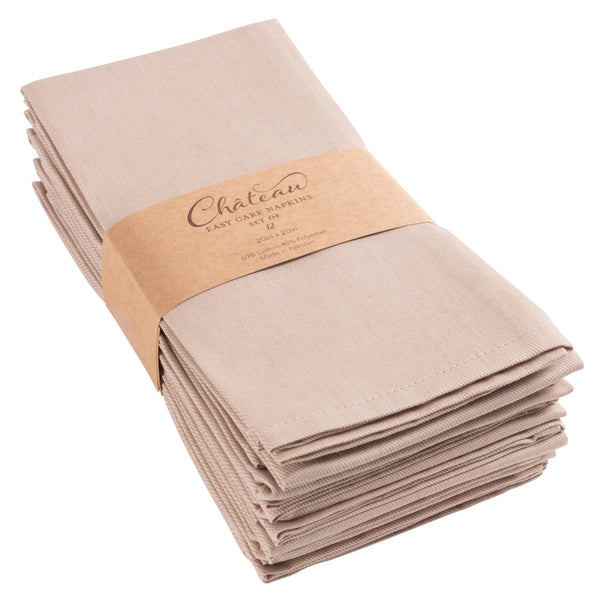 Chateau Easy Care Dinner Napkins - Set of 12