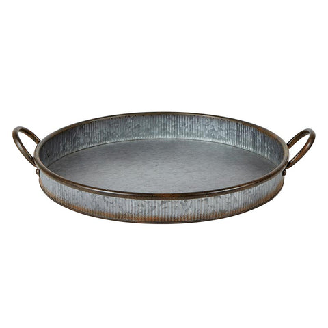 Galvanized Round Tray