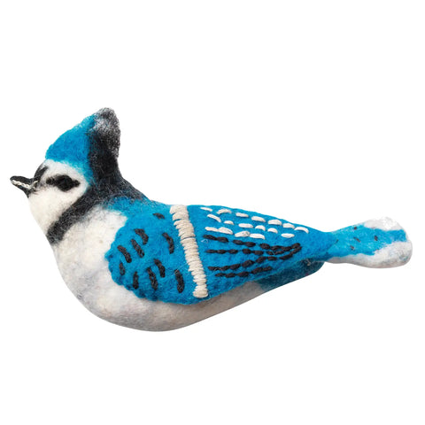 Blue Jay Felt Woolie Bird