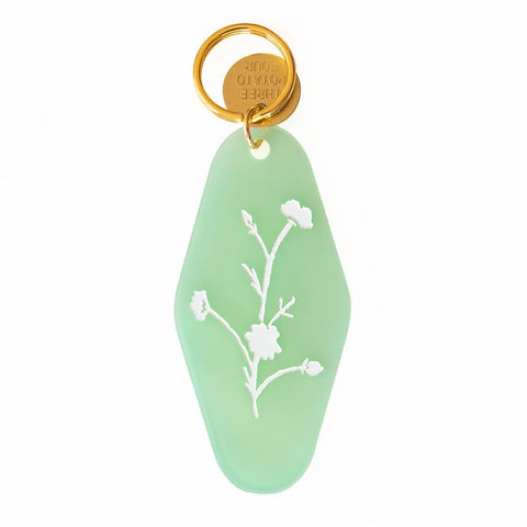 Wildflower Floral Press Key Tag