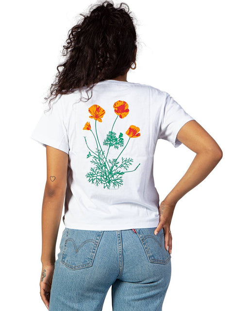 Poppy Flower Women's Crop Tee