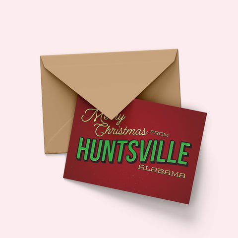 Merry Christmas From Greeting Card Set, Set of 8