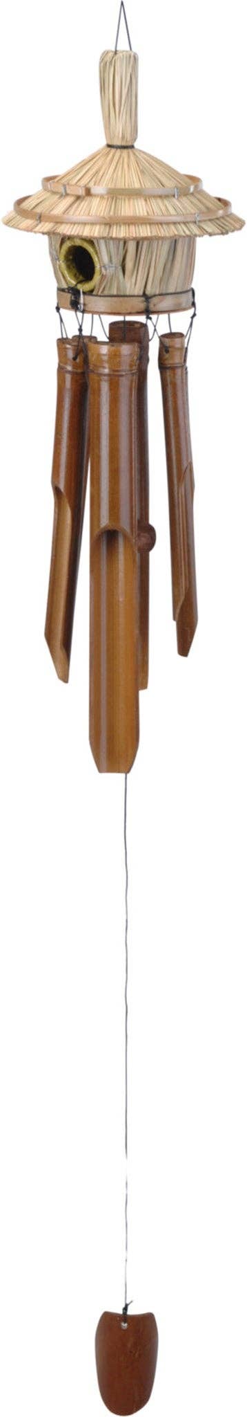 Wind Chime Bamboo With Bird House