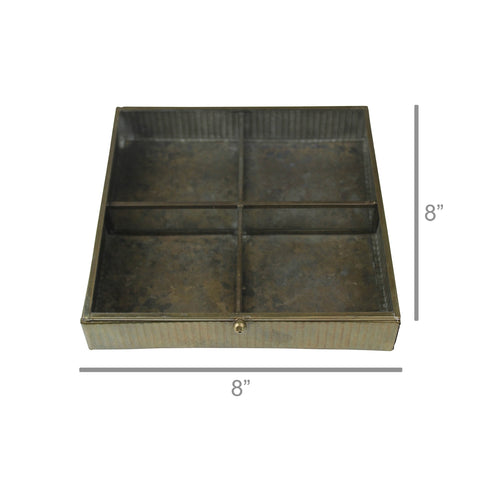 Brass Hawn Square Box