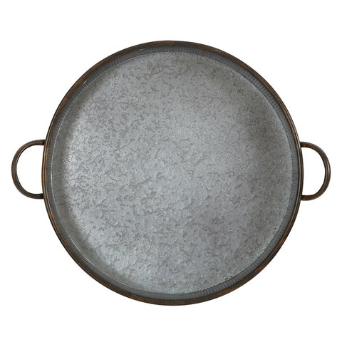 Galvanized Round Tray