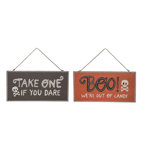 Reversible Door Candy Sign