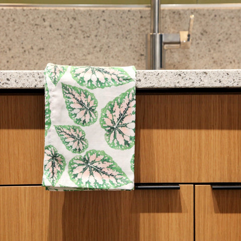 Begonia Dish Towel