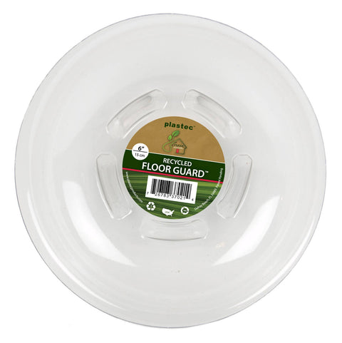 6" Floor Guard Recycled Saucer