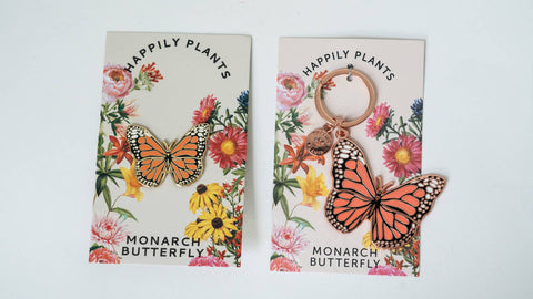 Monarch Butterfly Keychain