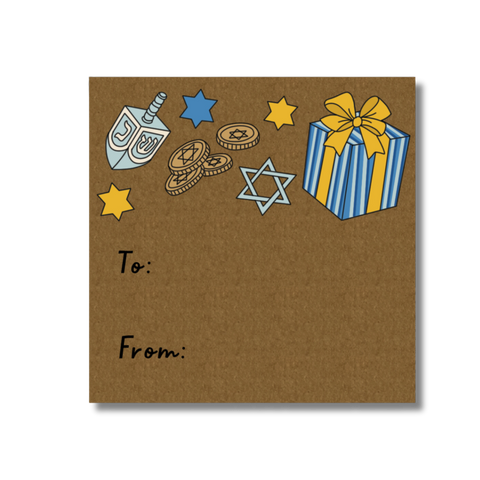 Hanukkah Icons Sticker Tags