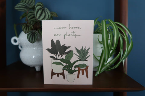 New Home Plants Card