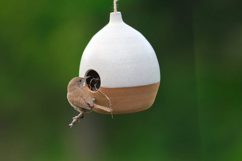 Minimalist Modern Ceramic Bird House