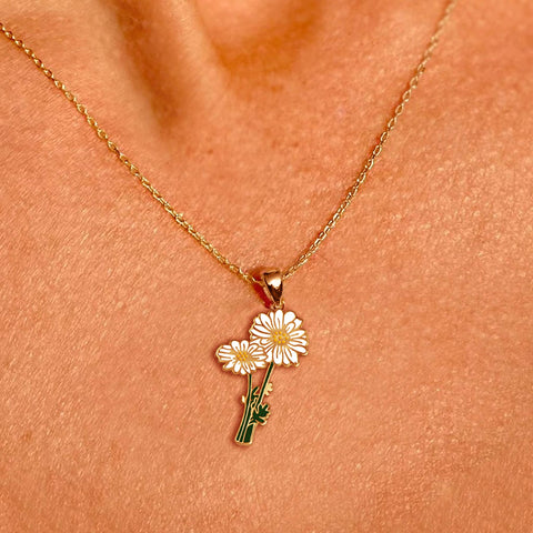 Daisy Flower Necklace