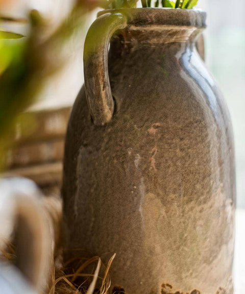 Binglie Glazed Vase with Handles