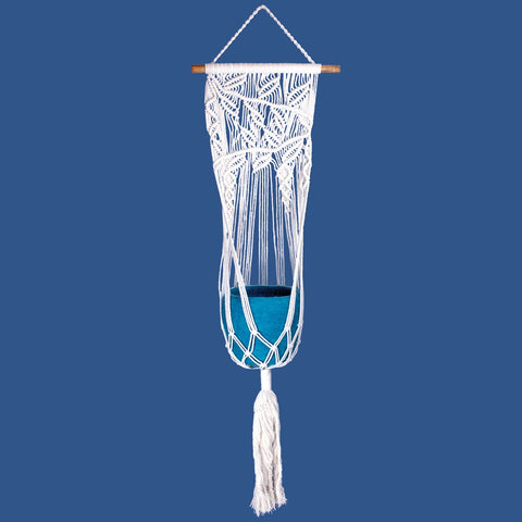 Vining Leaves Macrame Plant Hanger