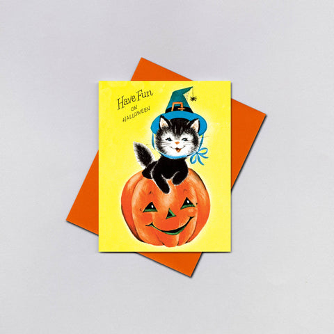 Kitten Witch - Halloween Card