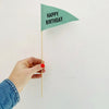 Happy Birthday Felt Flag