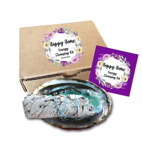 Abalone Shell and White Sage Smudge Stick Gift Box