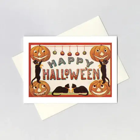 Happy Halloween Black Cat - Halloween Card