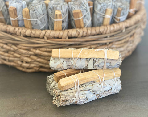 White Sage Smudge Sticks with Palo Santo