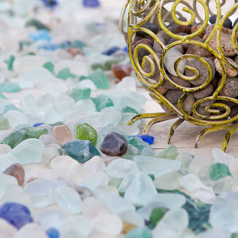 Sea Glass in Mesh Bag 2 lbs