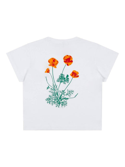 Poppy Flower Women's Crop Tee