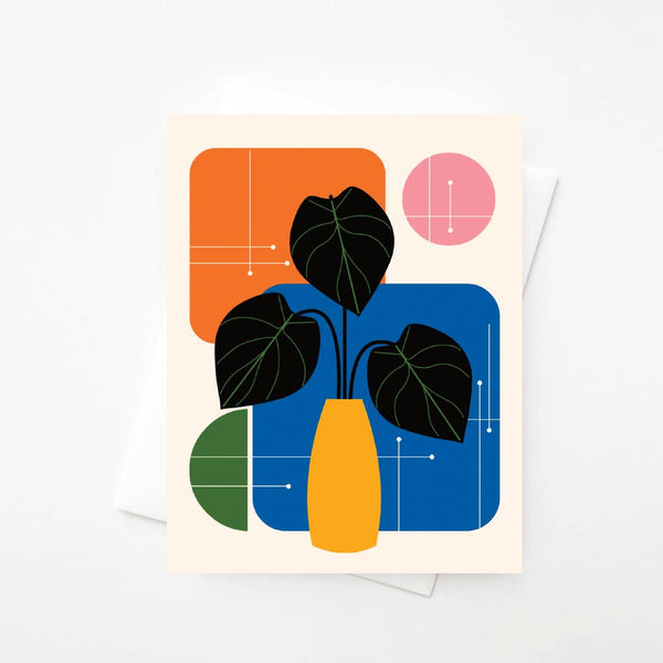 Abstract Vase Card