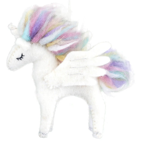 Celestial Unicorn Felt Ornament