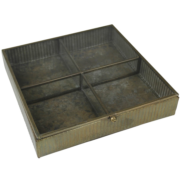 Brass Hawn Square Box
