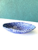 Blue Splatter Ceramic Handmade Oval Tray